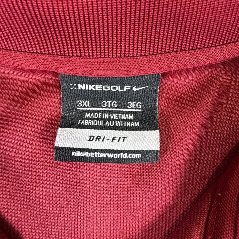 Nike Polo Shirt Mens 3XL Dri-FIT 363807-677 Red Bayer CropScience EUC